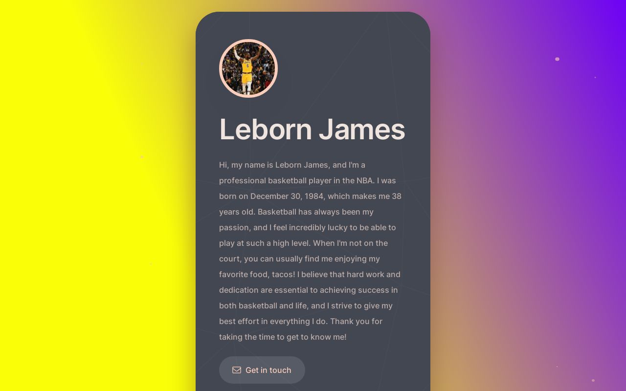 Carrd profile picture for @jamesking